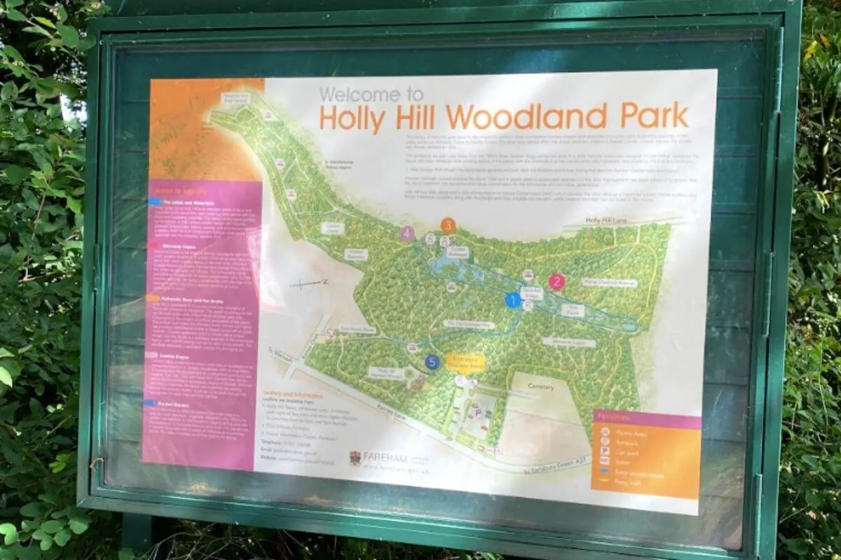 Holly Hill map in large frame