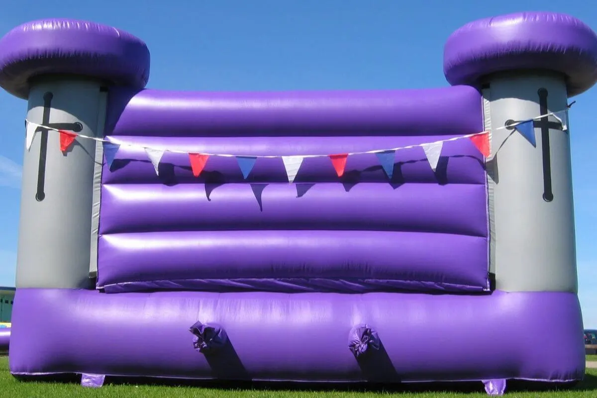 Purple bouncy castle
