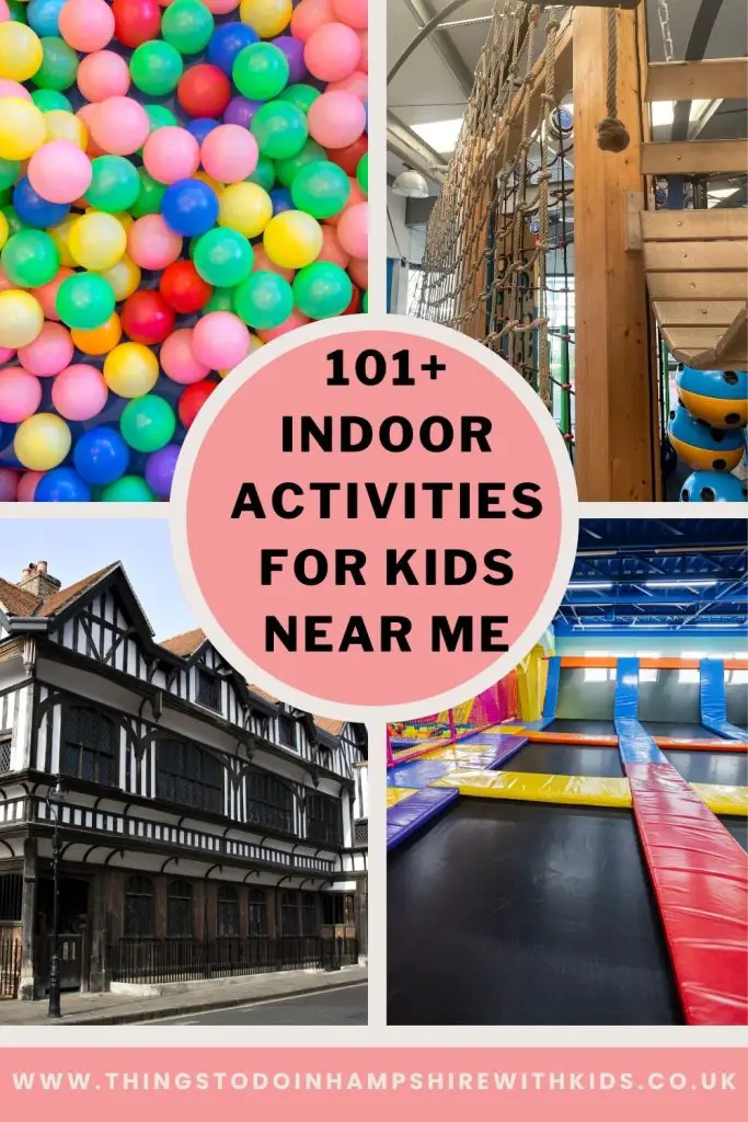 This post is full of indoor activities for kids near you. Find rainy day ideas, day out activties and things to do at home by Laura at Things to do in Hampshire with kids.