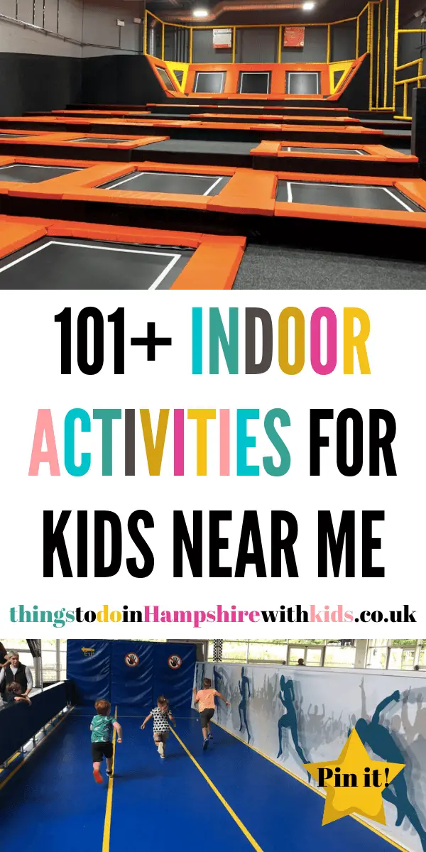 This post is full of indoor activities for kids near you. Find rainy day ideas, day out activties and things to do at home by Laura at Things To Do In Hampshire With Kids #indooractivties #Hampshire #rainyday