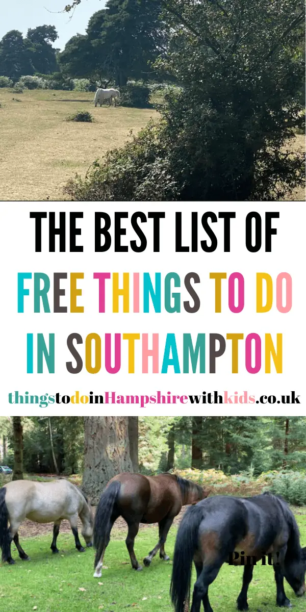 This is a huge list of free things to do in Southampton that are great for the whole family. These include everything from inside and outdoor ideas by Laura at Things to do in Hampshire with kids #Southampton #Hampshire #thingstodo