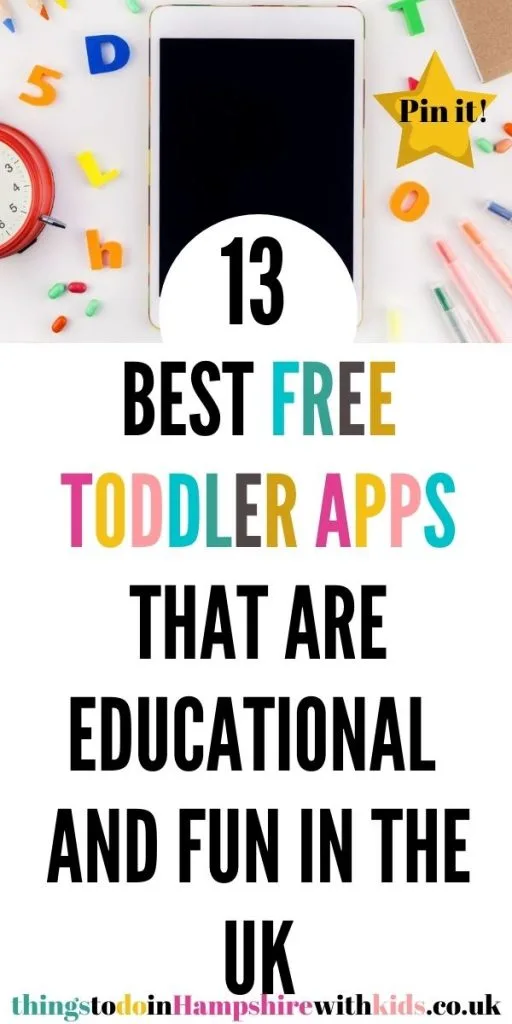 These are the best free toddler apps that are fun and educational for toddlers. These are UK apps that will help them learn by Laura at Things To Do In Hampshire With Kids