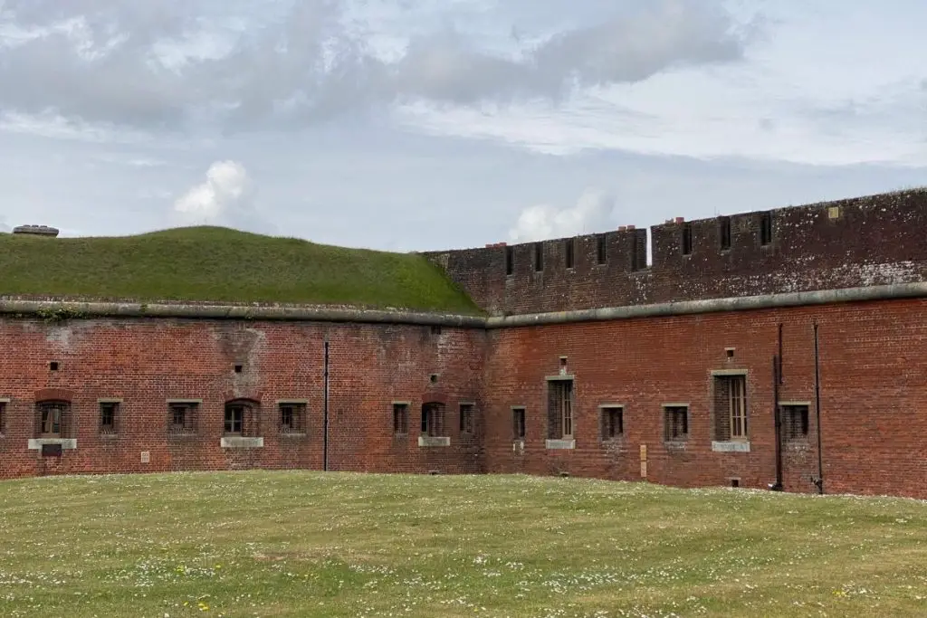 Fort Nelson looking at the buildings