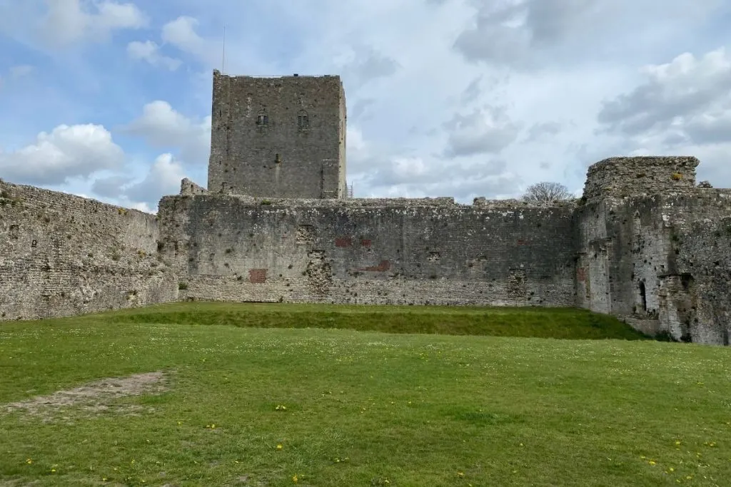 Middle of Portchester Castle