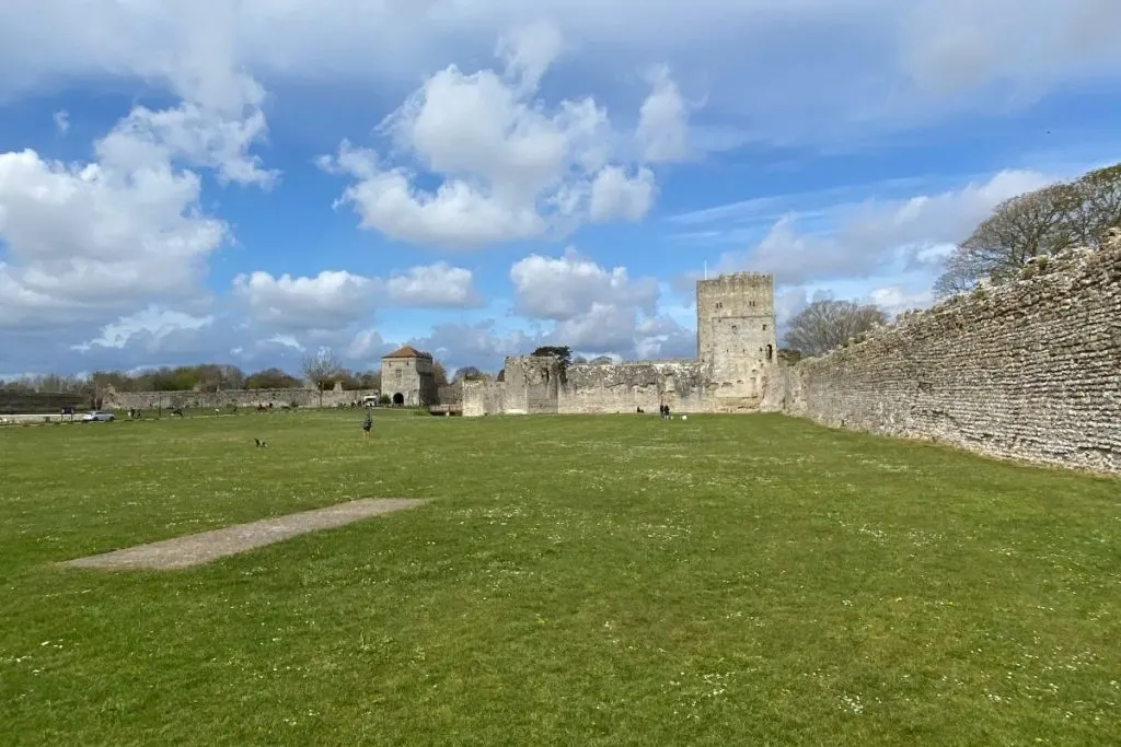 Looking into Portchester Castle