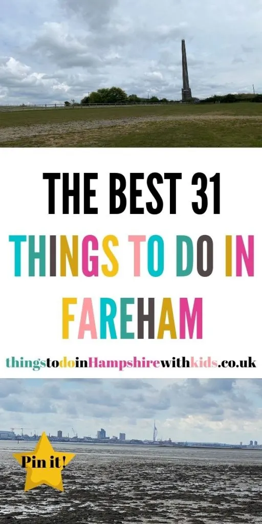 These are the best things to do in Fareham with kids. Make sure that you explore Fort Nelson, Portchester Castle and the beach by Laura at Things to do in Hampshire with kids