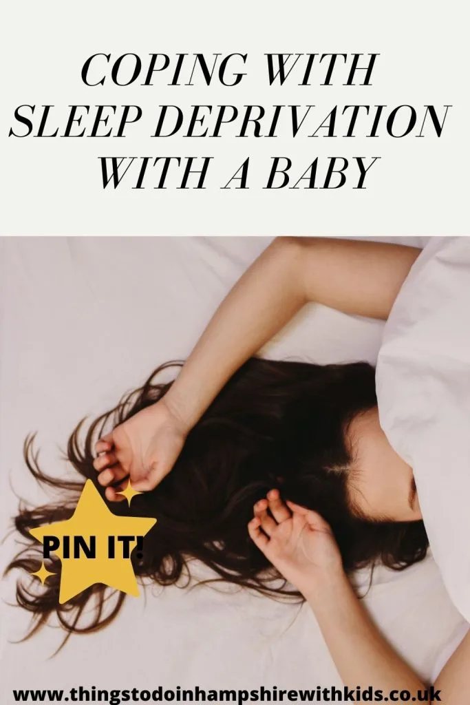 These are some great tips for coping with sleep deprivation with a baby. We have included simple tips that could help you to survive by Laura at Things to do in Hampshire with kids
