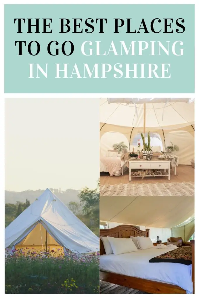 These are the best places to go glamping in Hampshire. We've included camping and glamping locations throughout the county by Laura at Things to do in Hampshire with kids